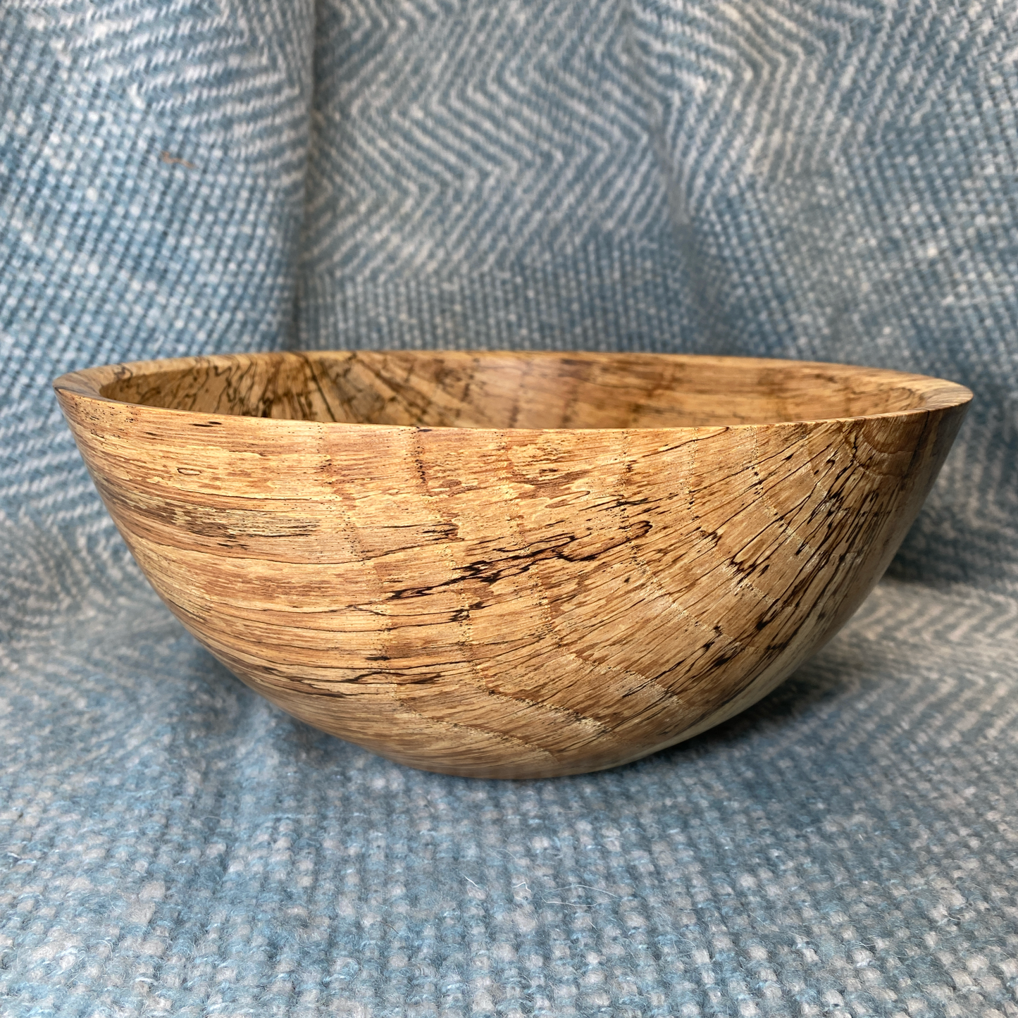 Spalted Oak Salad Bowl - 10 1/2” x 4”