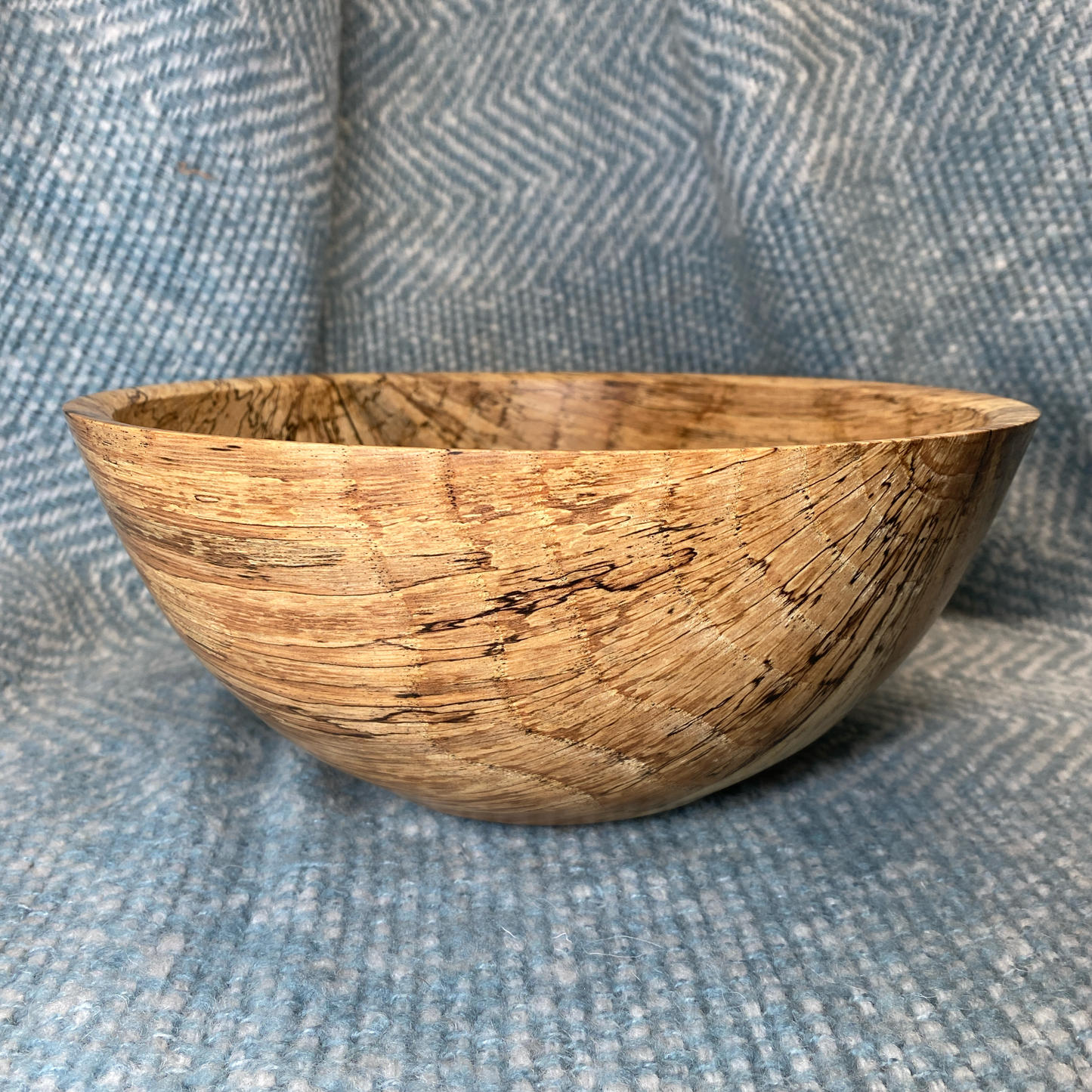 Spalted Oak Salad Bowl - 10 1/2” x 4”