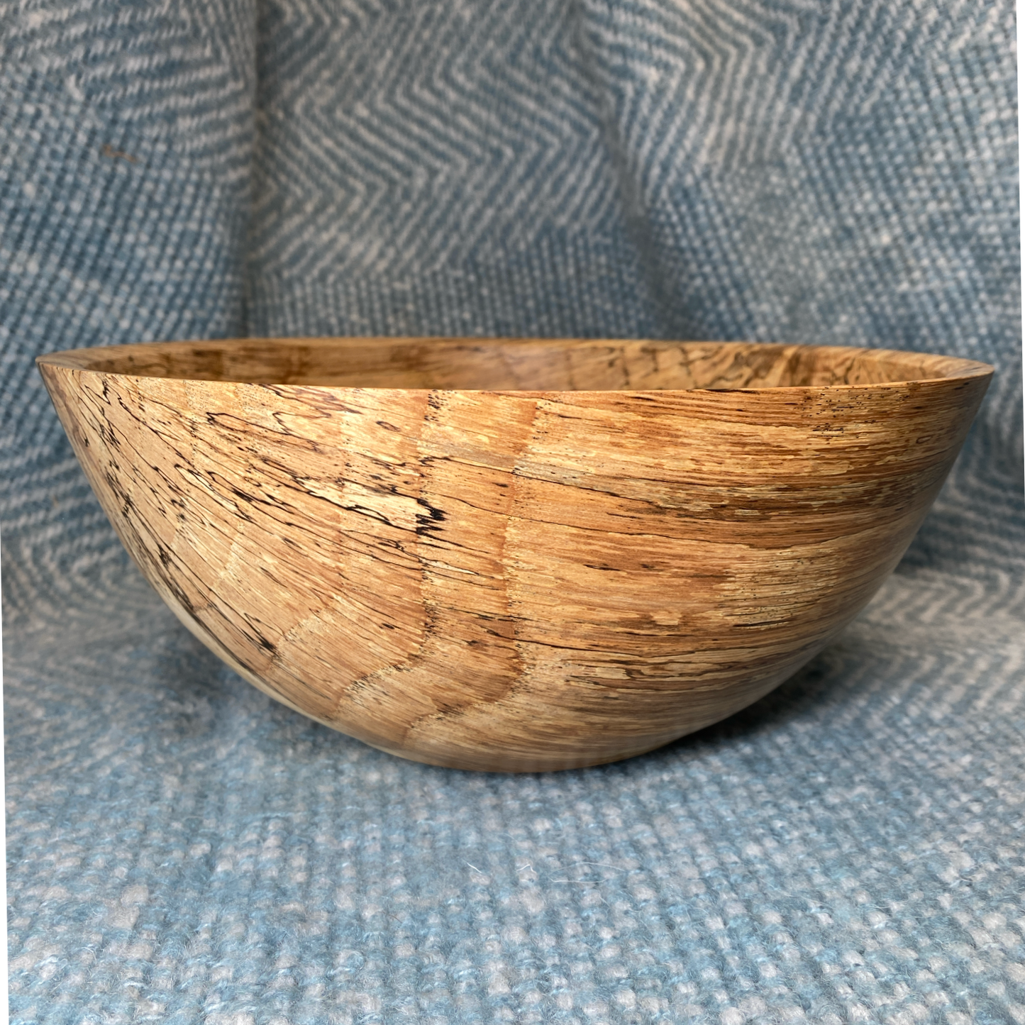 Spalted Oak Salad Bowl - 10 1/2” x 4”