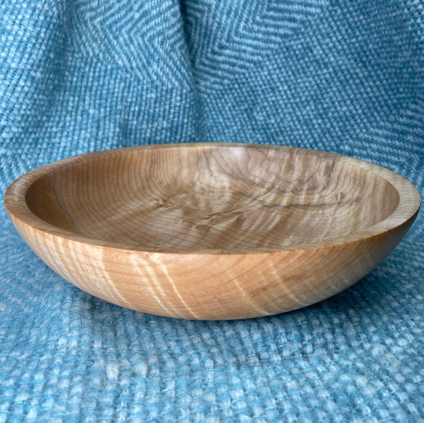 Curly Maple Shallow Bowl / Platter - 9 1/2" x 2 1/2"