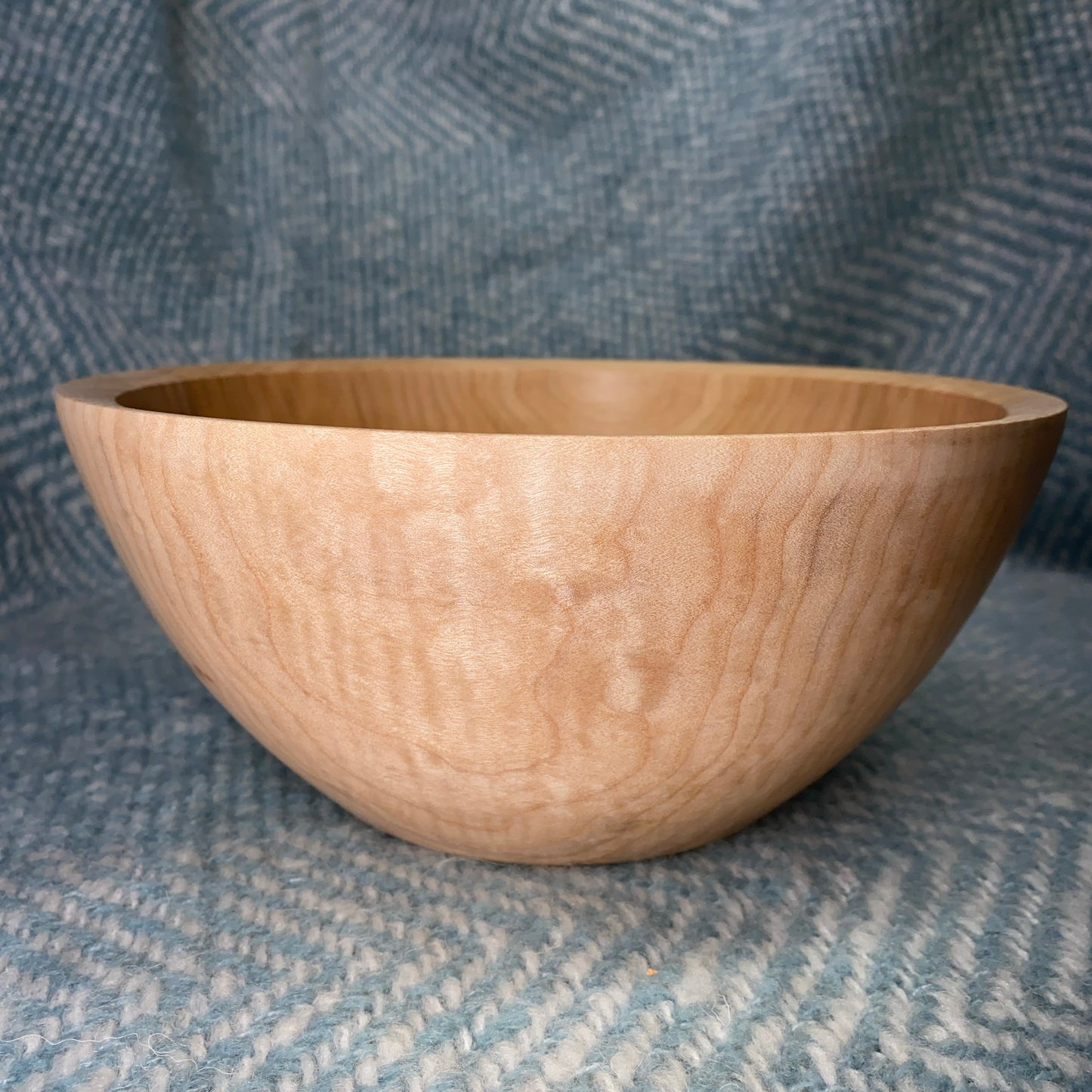 Curly Maple Salad Bowl - 8 1/2" x 3 1/2"