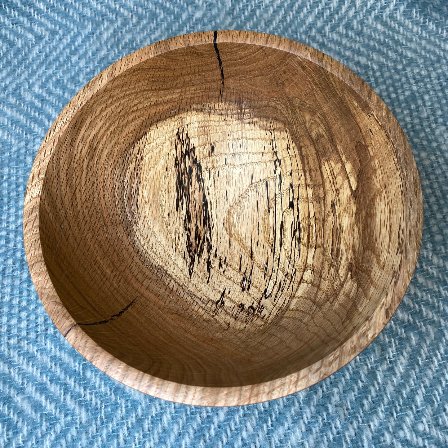 Spalted Oak Salad Bowl - 8” x 3 1/2”