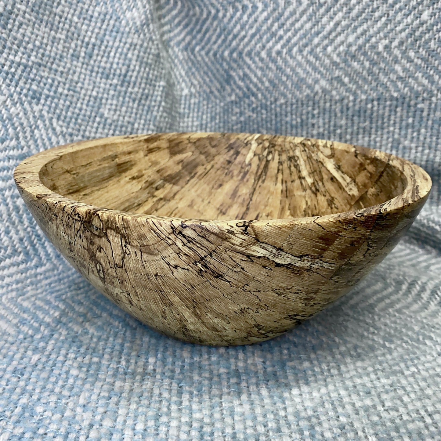 Spalted Oak Salad Bowl - 11” x 4”