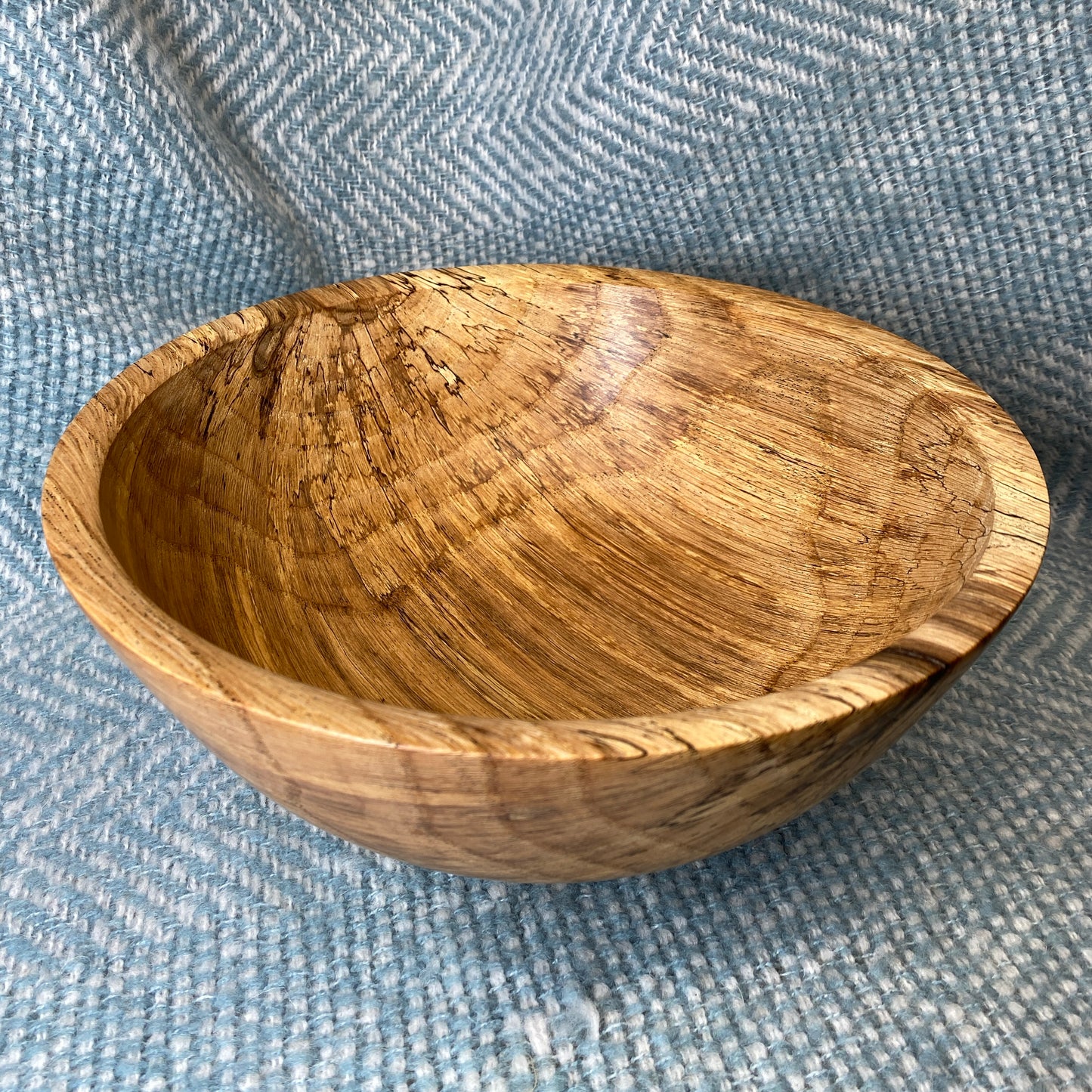 Spalted Oak Salad Bowl - 11” x 4”