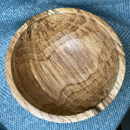 Spalted Oak Salad Bowl - 11” x 4”