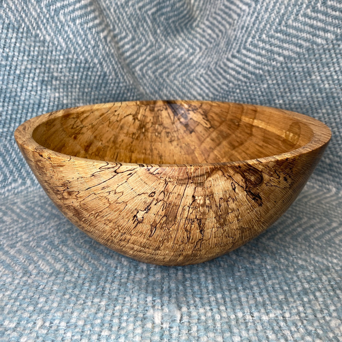 Spalted Oak Salad Bowl - 11” x 4”