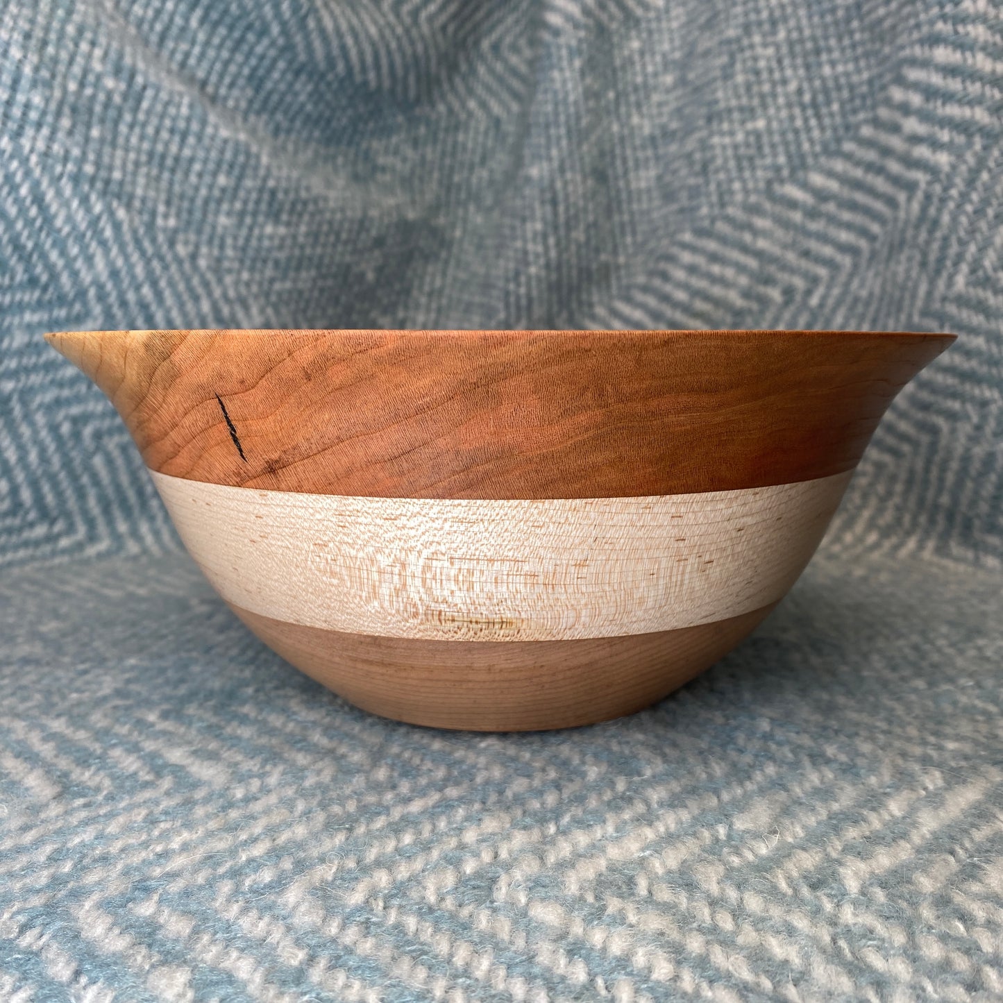 Cherry & Maple Tulip Bowl - 9" x 4"