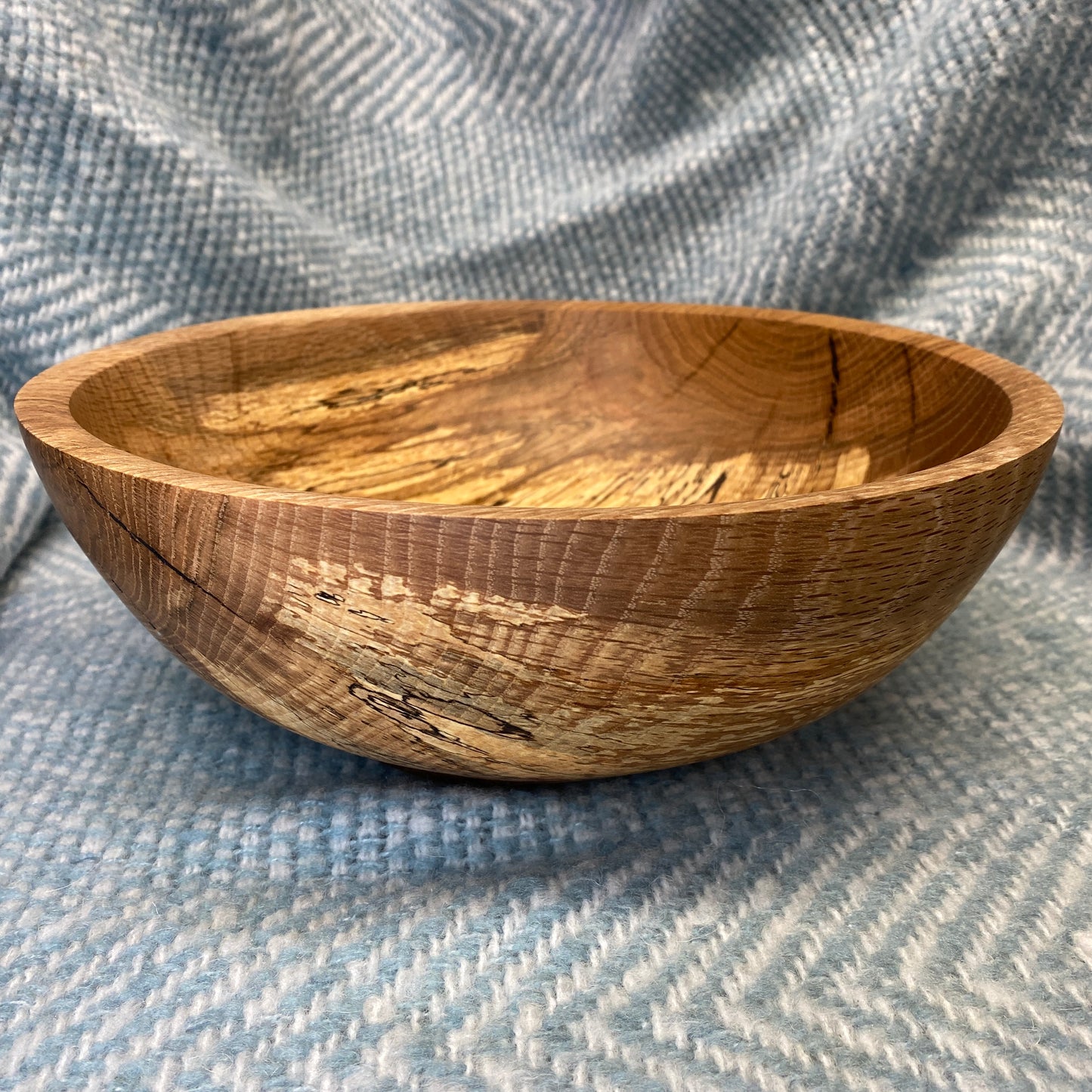 Spalted Oak Salad Bowl - 10 1/2” x 3 1/2”