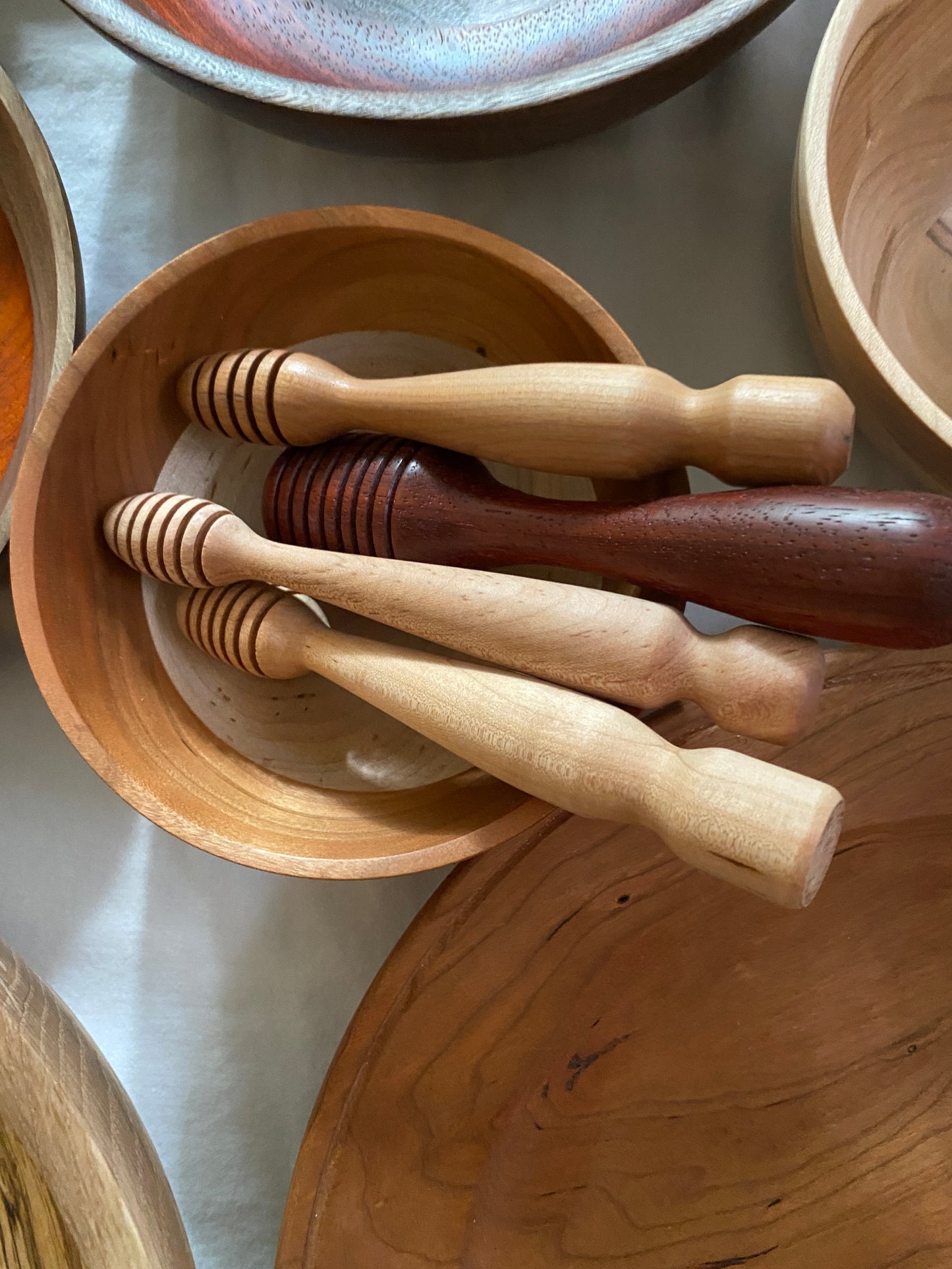 Wood Honey Dipper