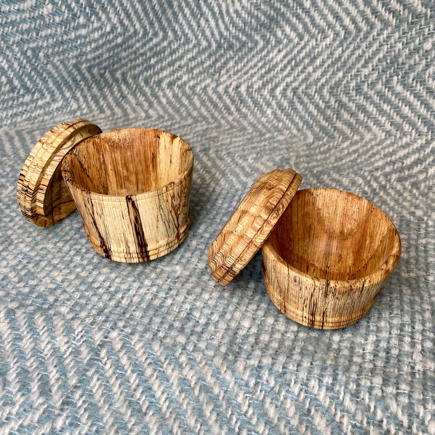 Wood Lidded Salt Cellar