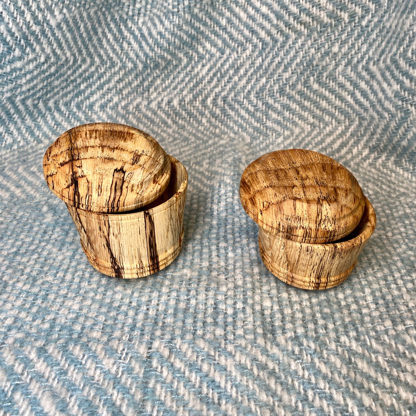 Wood Lidded Salt Cellar