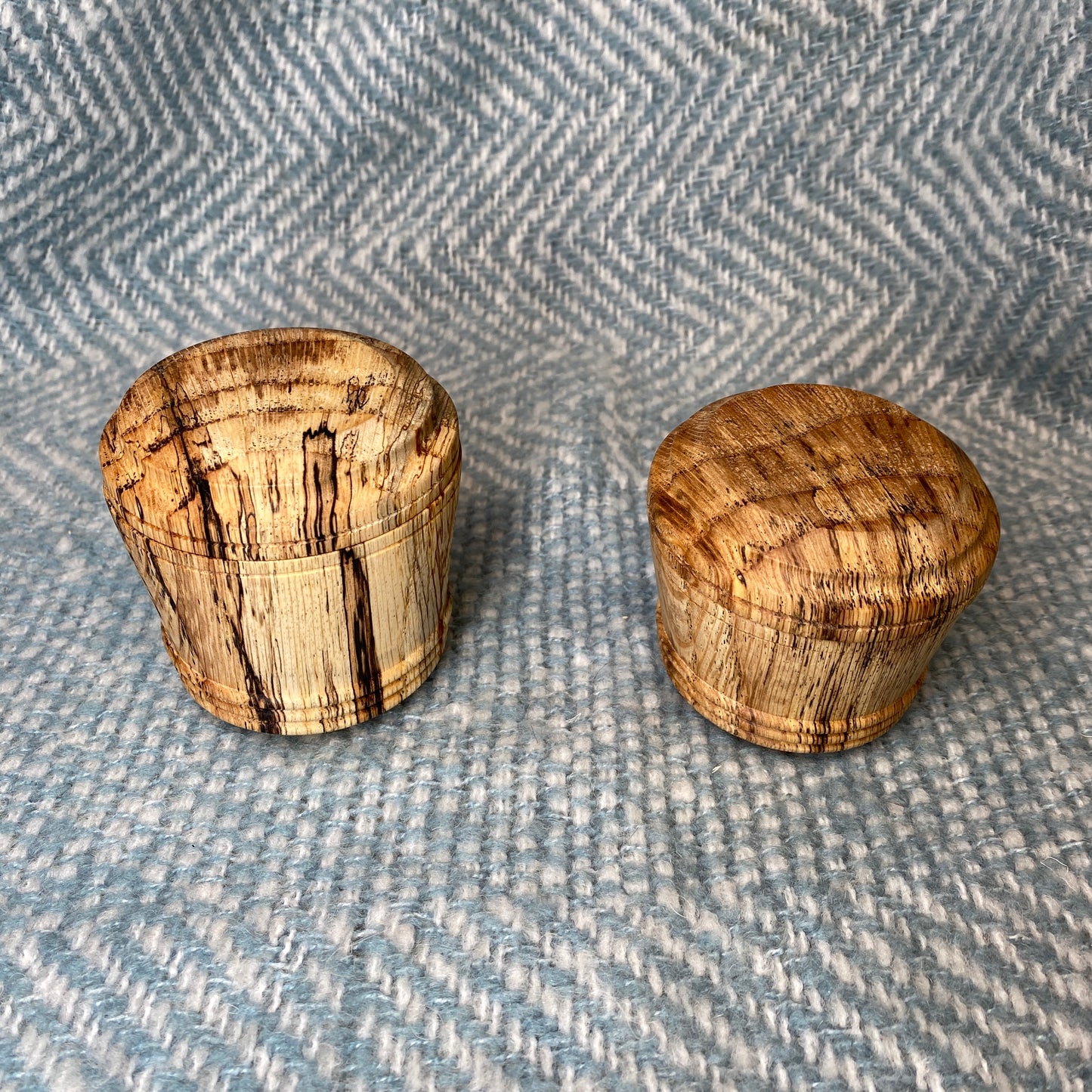 Wood Lidded Salt Cellar